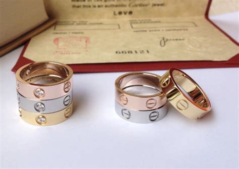 cartier love ring replica size 5|cartier 750 ring 52833a worth.